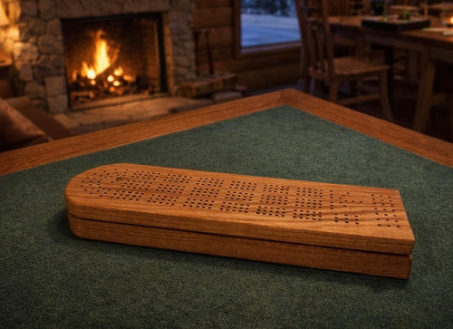 Handmade Red Oak Cribbage Boards
