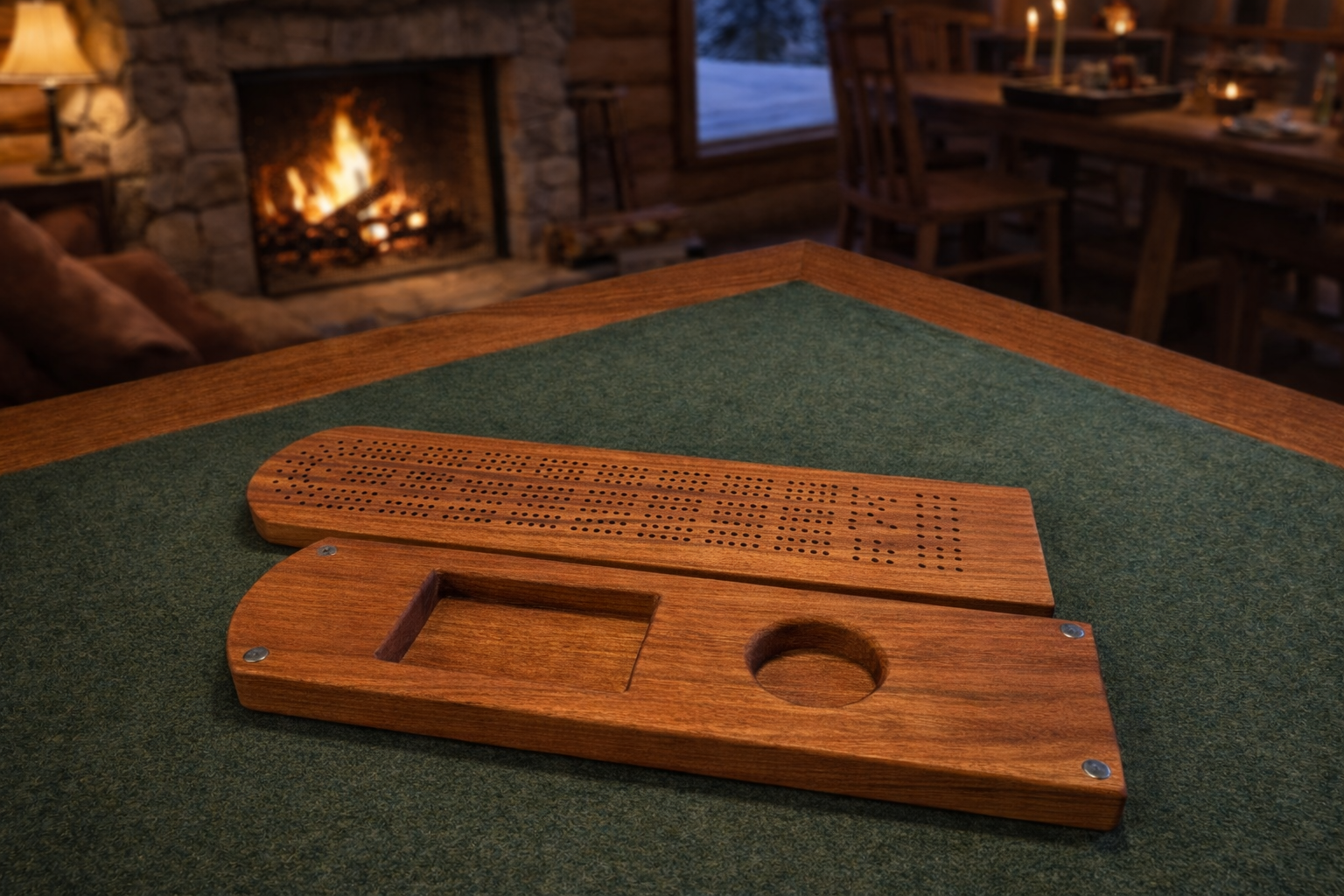 Handmade Red Oak Cribbage Boards