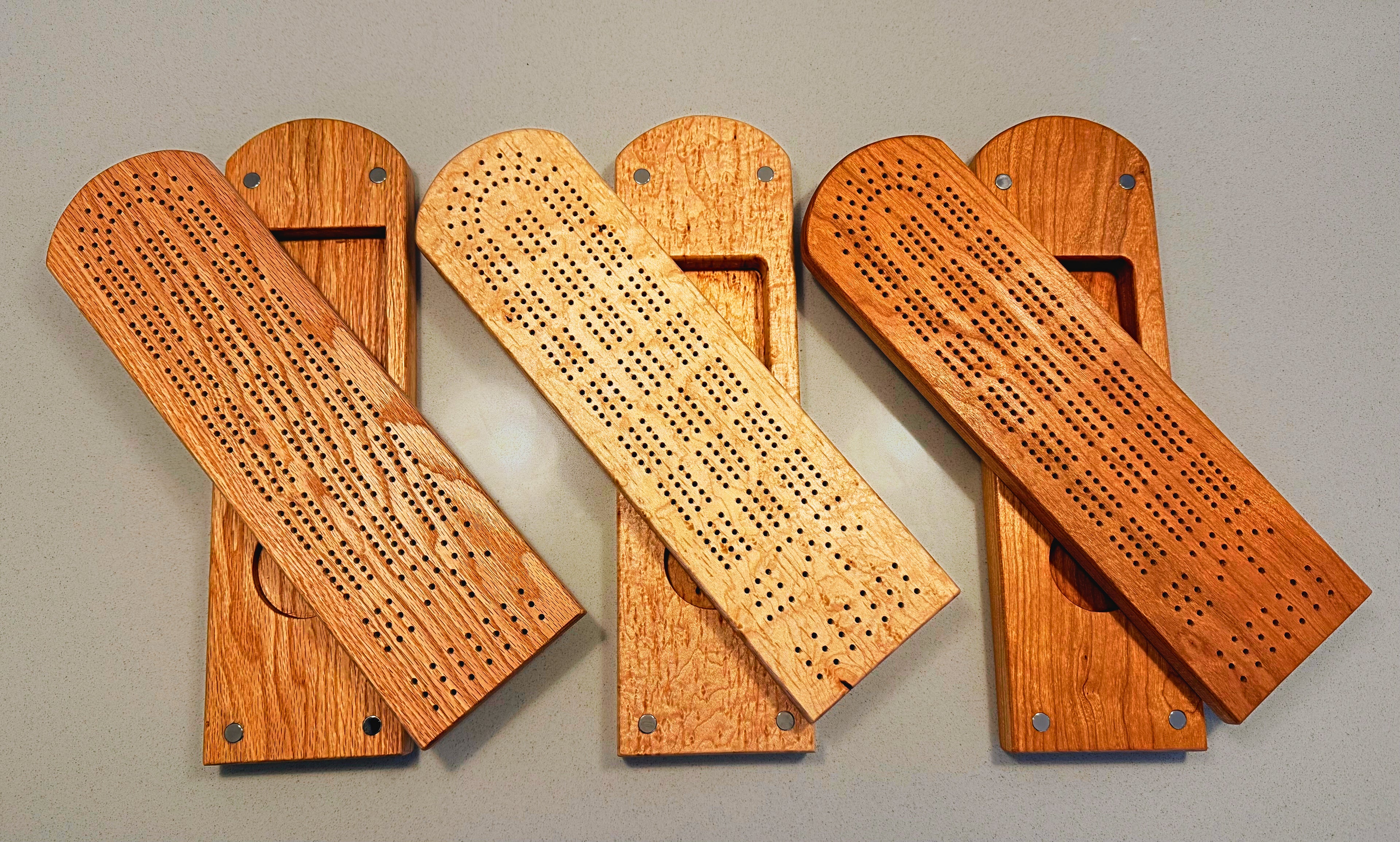 Handmade Hard Wood Cribbage Boards